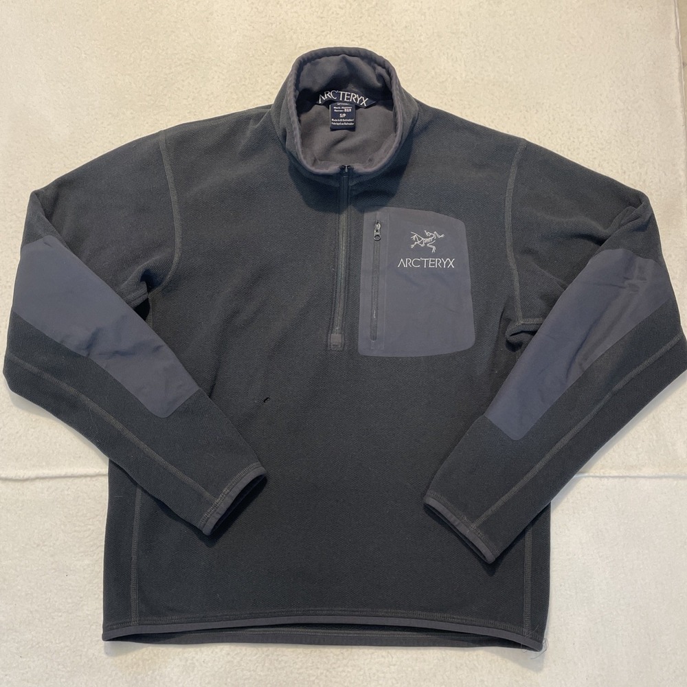 Arc'teryx Jacket Polartec Mens Size Small Fleece Pullover 1/4 Zip Gorpcore Gray